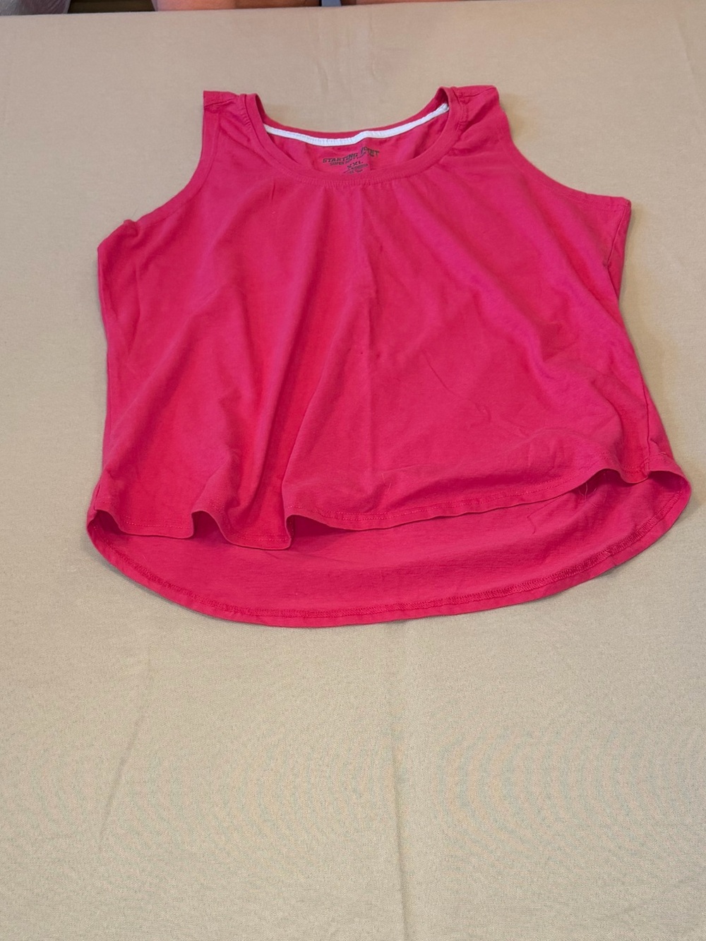 Women’s Pink Tank Top - Casual Flowy Scoop Neck